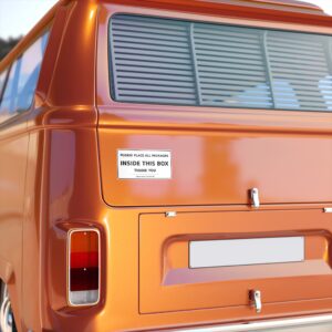 Alternative view of Package Box Delivery Decal – Please Place All Packages Inside This Box