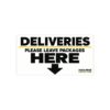 Delivery Drop Zone Decal – Please Leave Packages Here