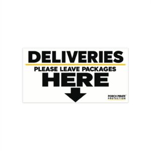 Delivery Drop Zone Decal – Please Leave Packages Here