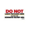 Do Not Leave Packages Here Decal – Use Designated Delivery Area